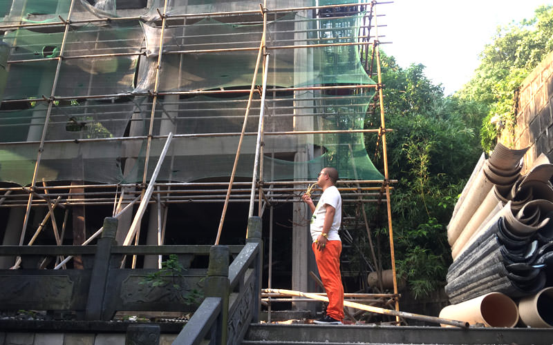 重庆寺院屋顶翘角施工风水指导-