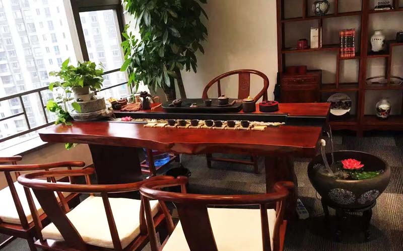 秦皇岛老板办公室茶桌摆放风水-